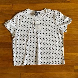 Cropped Polka Dot Tshirt